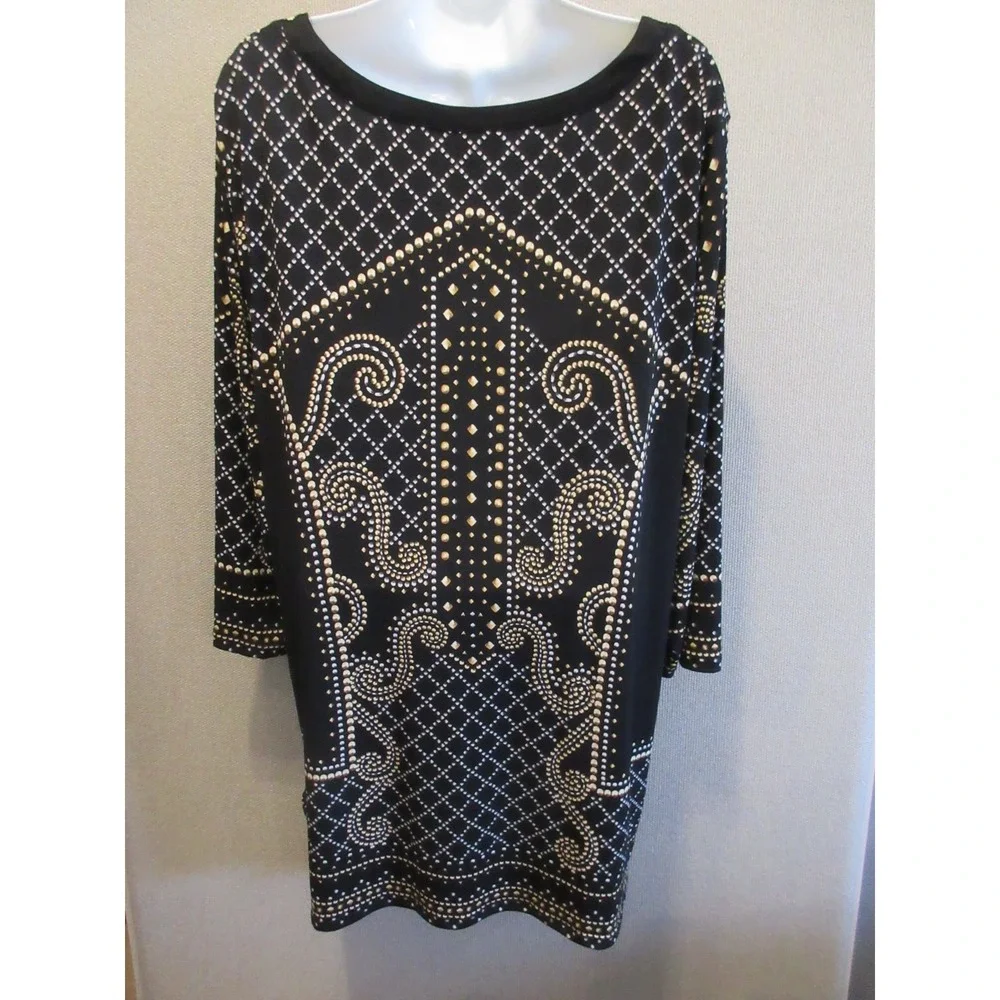 JM Collection Woman Party Time Stud Splendor Blouse Size 3X - Picture 4 of 6